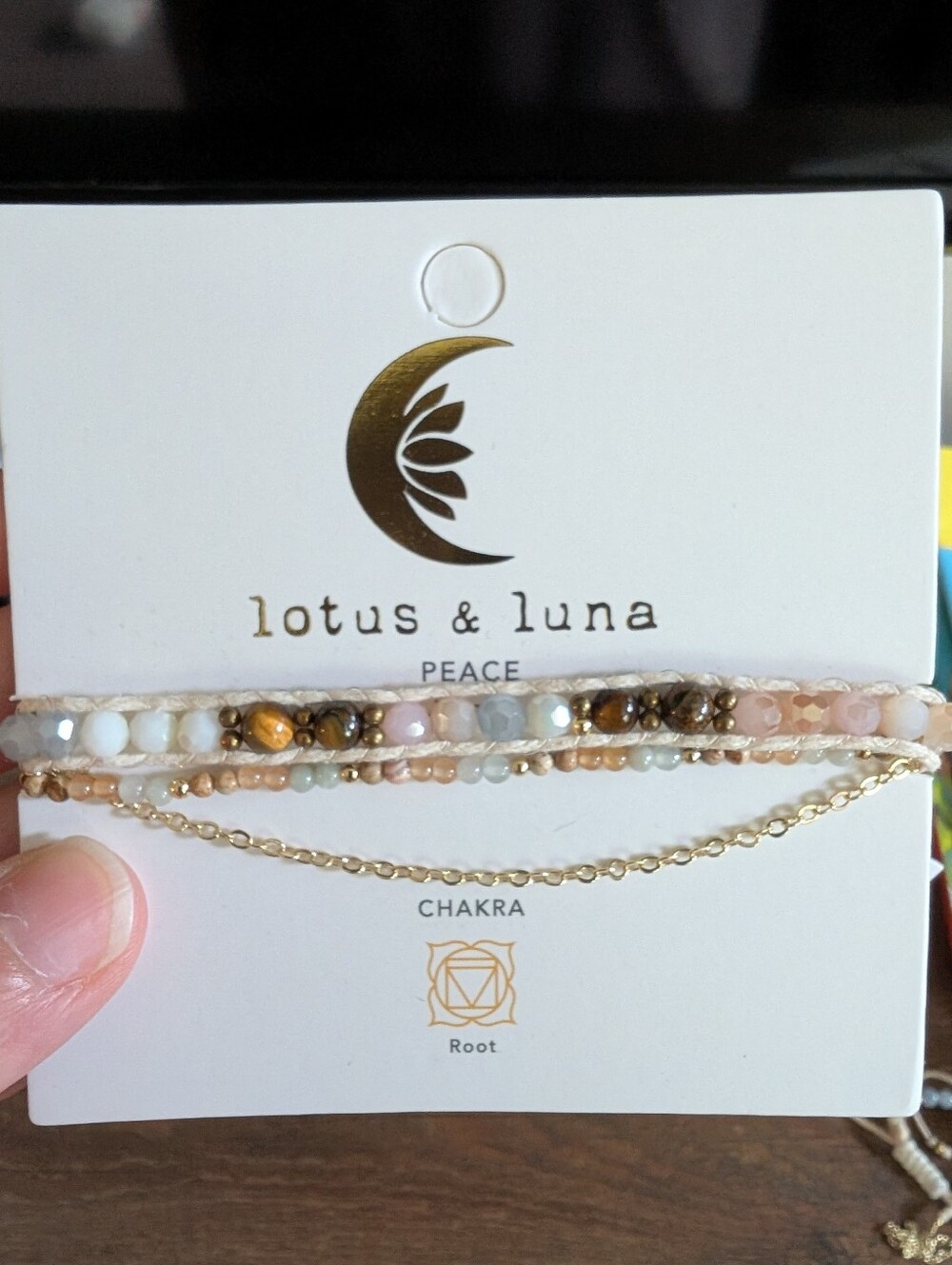 NWT Lotus And Luna Bracelet Set Peace